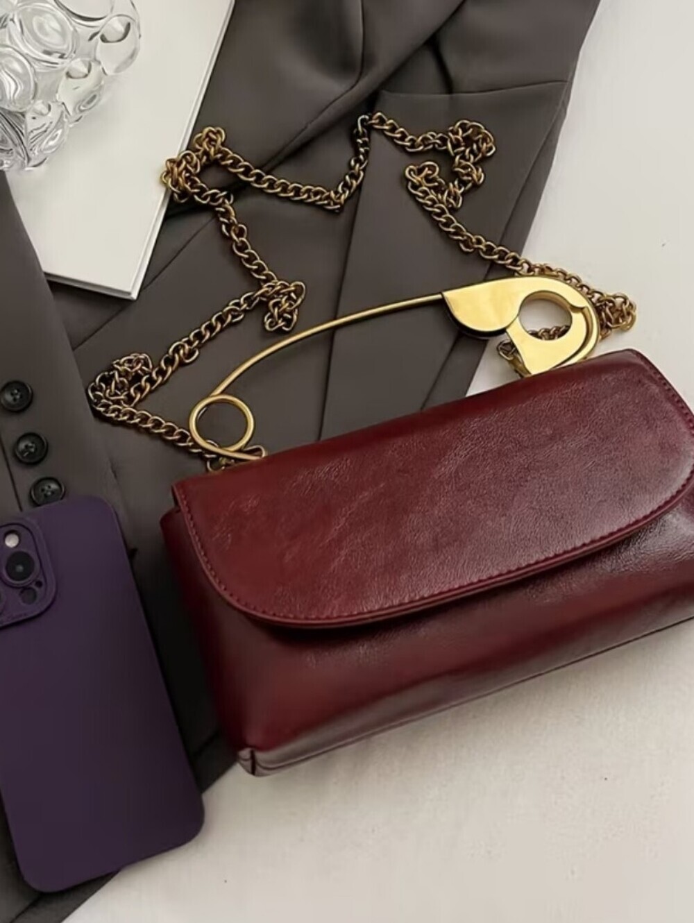 [Trendy Creative Handbag] Autumn and Winter Popular Niche Design, Trendy Creativ - Picture 3 of 6